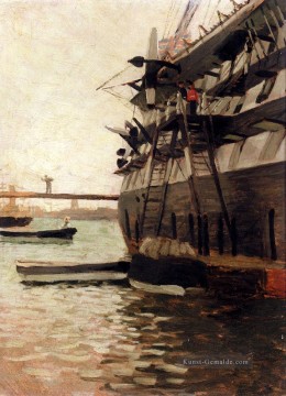  Jacques Malerei - den Rumpf eines Schlachtschiff James Jacques Joseph Tissot